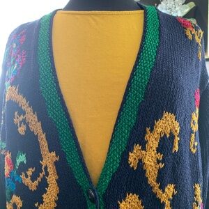 Liz Claiborne Handmade Knitted Cardigan Sweater